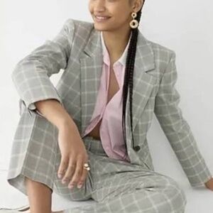 J Crew Suiting Pants Italian Stretch Wool Sz 6